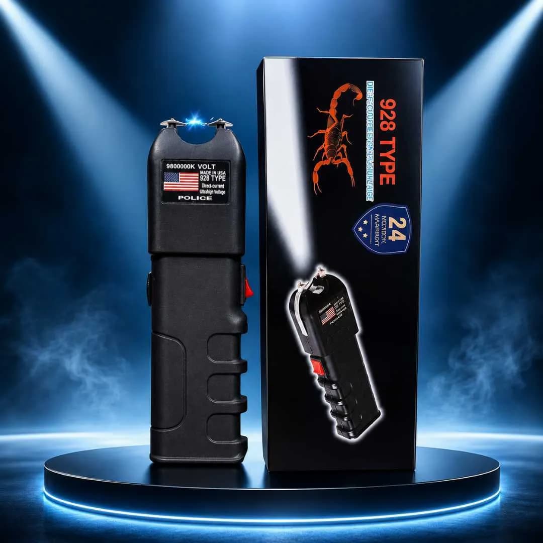 928 Type Heavy Duty Stun Gun with LED Flashlight